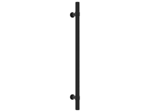 Poignée d'armoire vidaxl, 224 mm, noire.