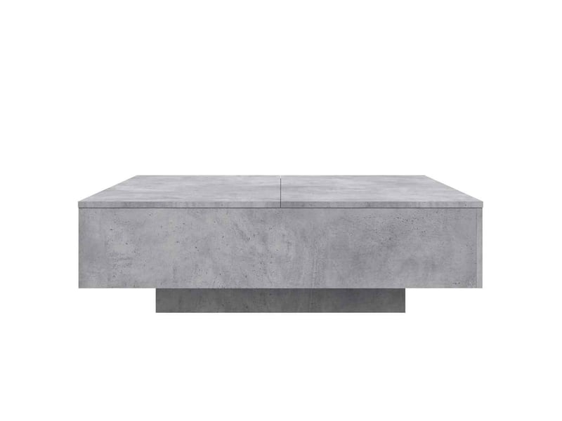  Table basse | table de salon gris béton 100x100x31 cm bois d'ingénierie  - Conforama E