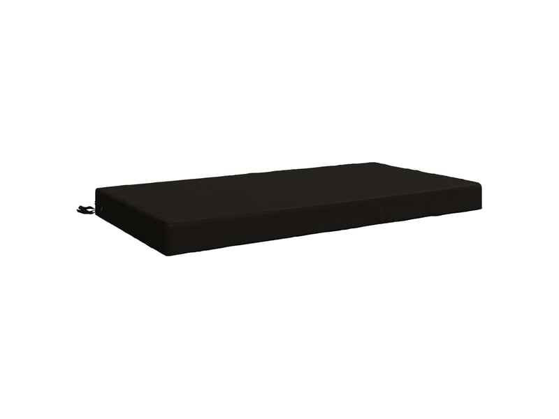  Coussin d'assise, coussin pour chaisecanapé soest 100 % polyester noir 120 x 80 x 10 cm cf51463  - Conforama A