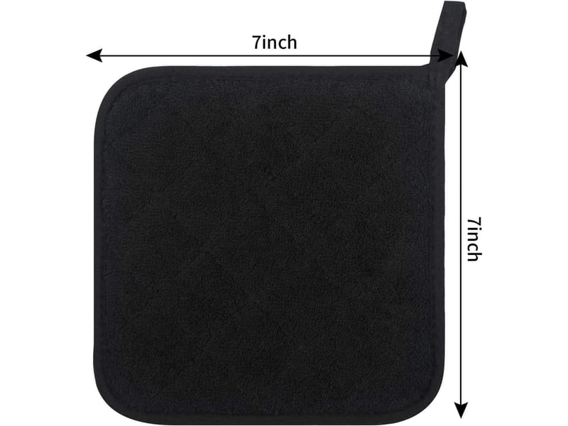  Lot de 5 maniques de cuisine résistantes à la chaleur - dessous de plat pour four -maniques en tissu éponge - pour la cuisson et la pâtisserie(rouge)  - Conforama B