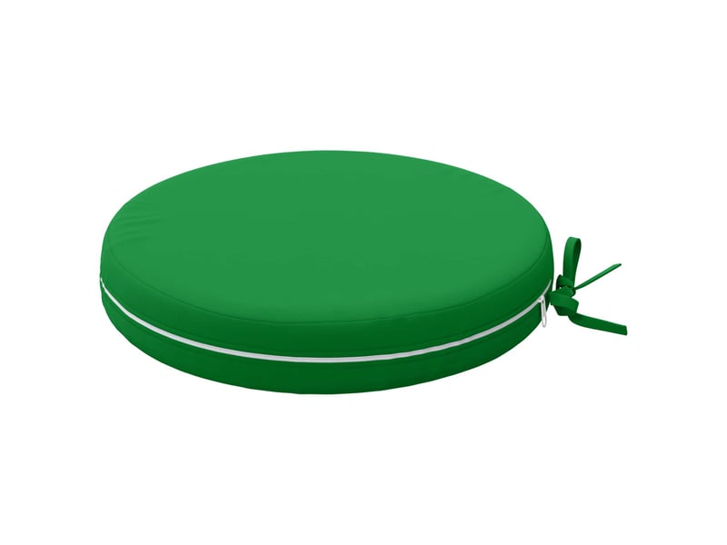  Lot de 4 coussins de siège, coussins d'assise soest 100 % polyester vert cf60610  - Conforama D