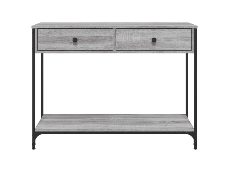  Table de chevet - table console sonoma gris 100x34,5x75 cm bois d'ingénierie  - Conforama E