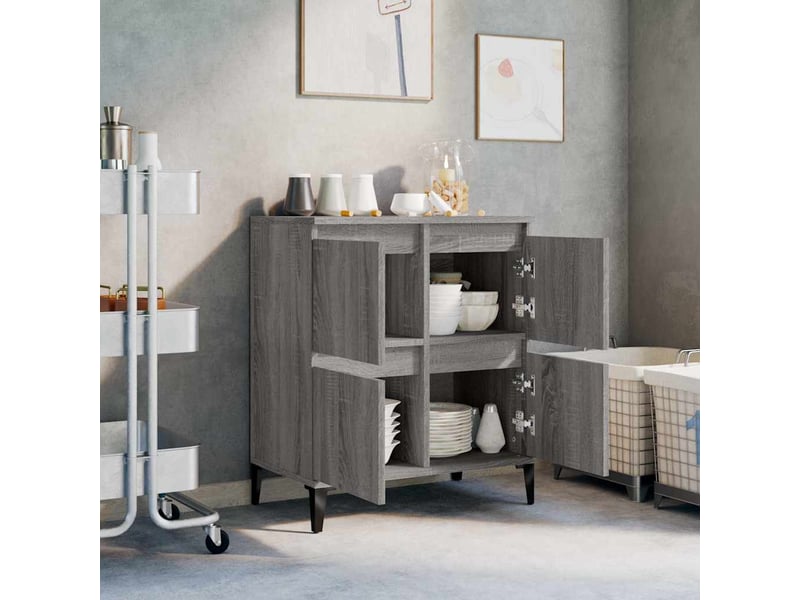  Buffet - bahut - meuble de rangement sonoma gris 60x35x70 cm bois d'ingénierie  - Conforama C