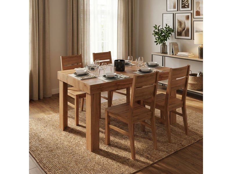 Table à manger extensible design moderne 120160200x80 oryka - Conforama B