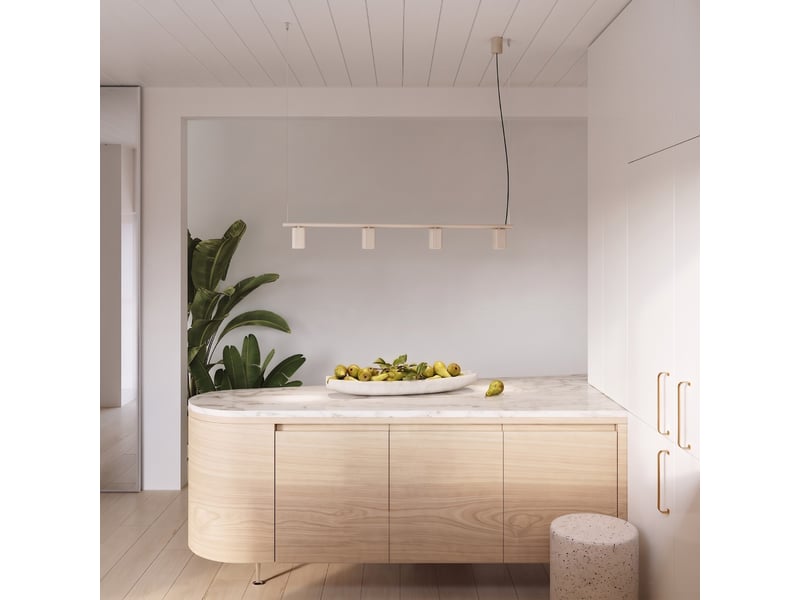  Lustre rayo 4 taupe aluminium moderne 208x122x6cm SL.3158 - Conforama B