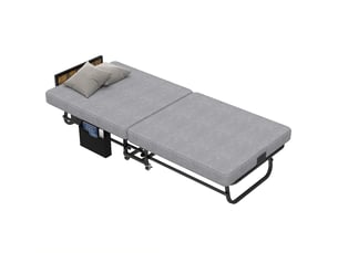 Lit simple 80x190 cm <strong>DESVIAE</strong> <strong></strong> coloris gris