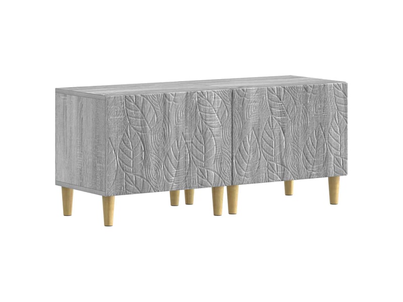 Ensemble de 3 meubles tv - banc tv - meuble de rangement led delft sonoma gris - Conforama D
