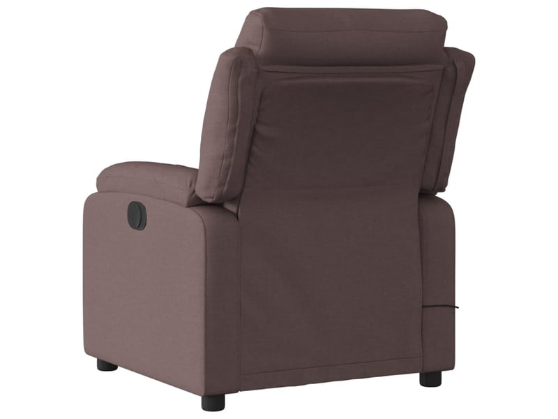  Fauteuil de relaxation tv fonction massage inclinable inclinaison manuelle en tissu marron foncé dec026987  - Conforama C