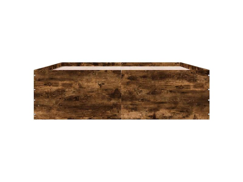  Lit double- lit adulte -  cadre de lit sans matelas chêne fumé 150x200 cm  - Conforama C