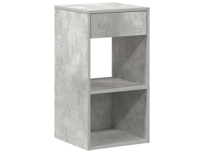 Lot de 2 tables de chevet - cabinet de chevet - table de nuit avec tiroir gris béton 35x34x66,5 cm - Conforama D