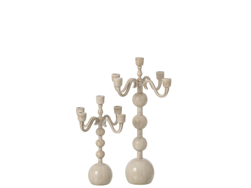  Chandelier 5 branches kaya 35cm beige  - Conforama C