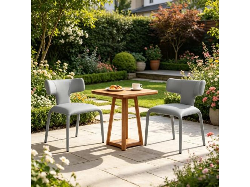 Chaises esthétiques pour salon et cuisine - chaises de bureau à dossier incurvé - chaises longues (lot de 2) - Conforama D