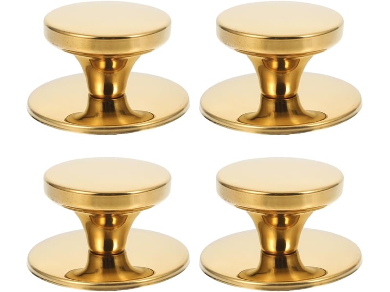 Boutons de couvercle pour casseroles - 4 pièces poignées universelles résistantes à la chaleur couvercle en acier pour casseroles bouton doré none - Conforama A