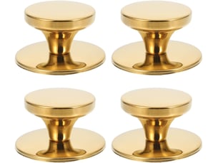 Boutons de couvercle pour casseroles - 4 pièces poignées universelles résistantes à la chaleur couvercle en acier pour casseroles bouton doré