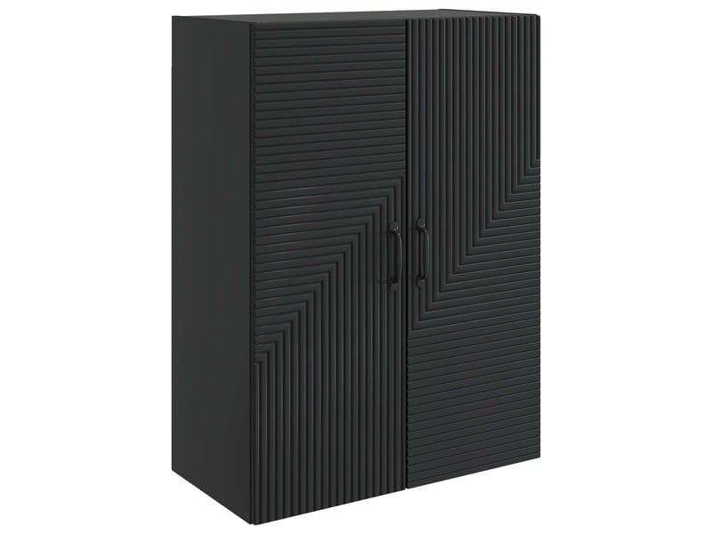  Armoire murale salon, meuble de rangement noir 66 x 34,5 x 90 cm bois d'ingénierie shl2660  - Conforama A