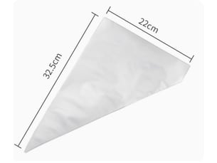 Poches à douille jetables, 100 pièces 31×21cm poches à douille jetables pour la décoration de pâtisseries, de gâteaux, de biscuits, pour la pâtisserie