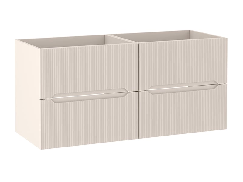  Meuble sous vasque suspendu 4t novo l.120 cm cachemire mat  - Conforama A