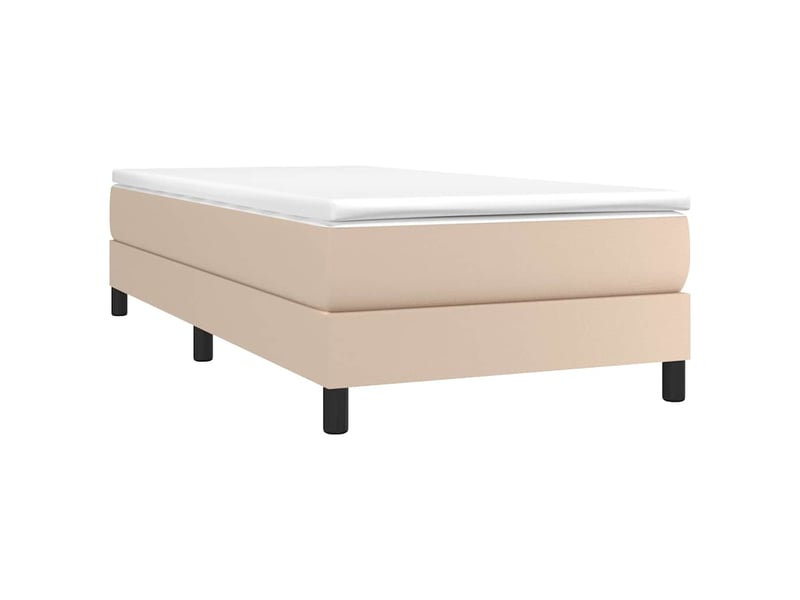  Lit simple- lit adulte -  cadre de lit à lattes cappuccino 100x200 cm similicuir  - Conforama B