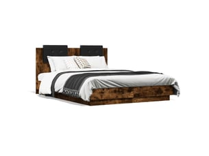 Lit 2 places 120x190cm coloris marron