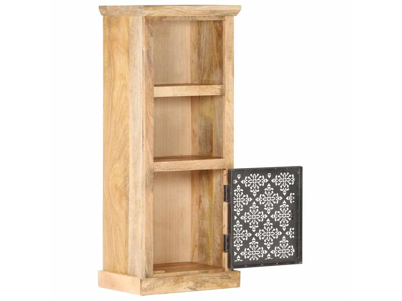  Buffet, meuble de rangement salon avec porte 45x32x110 cm bois de manguier solide  - Conforama A
