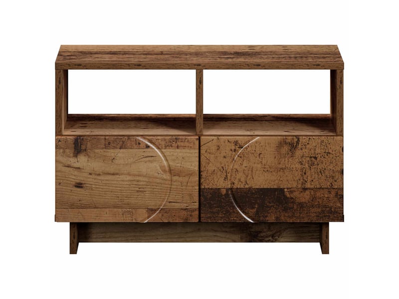 Meuble tv, banc tv 60x34,5x40 cm bois ancien bois d'ingénierie  - Conforama D