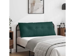 Coussin de dos, coussin de dossier vert foncé 120 x 19 x 50 cm tissu cf55073
