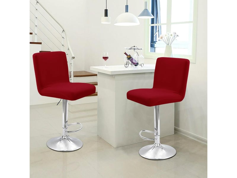 Housses de chaise de bar, lot de 6, salle à manger  - Conforama D