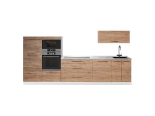 Vicco cuisine, chêne de force doré, 340cm sans pt