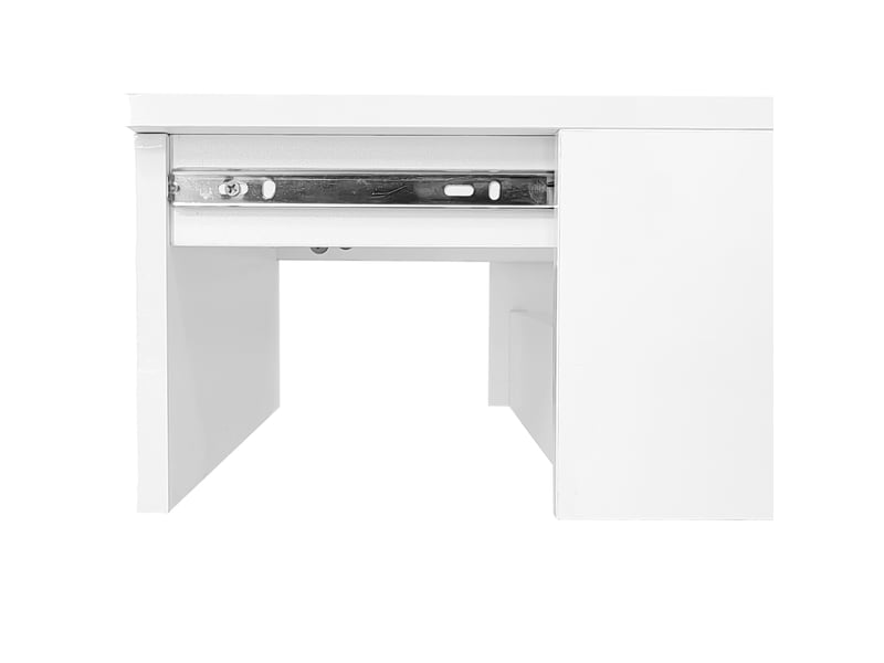  Table basse relevable led avec plateau coulissant et rangement pour salon 100×50×45 cm blanche  - Conforama D