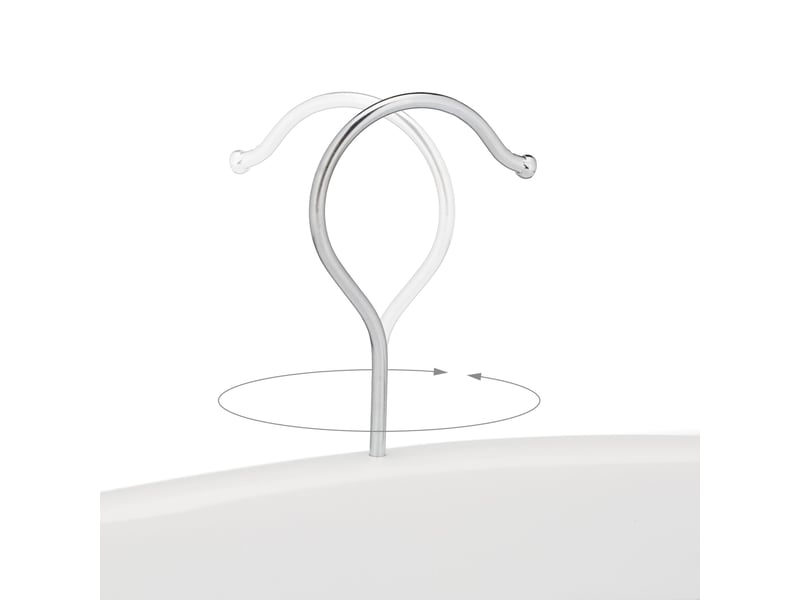  Porte-ceinture suspendu en bois 17,5 x 43 x 5,5 cm rangement optimal design épuré en bois blanc 13_0009035  - Conforama C