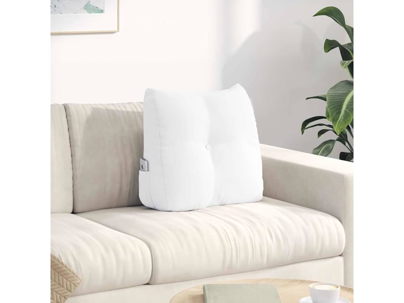  Coussin de dos, coussin de dossier blanc 45 x 24 x 50 cm tissu cf54496  - Conforama B
