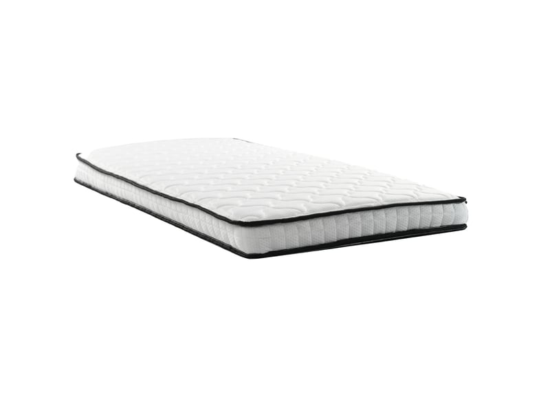  Lit gigogne 90180x190 cm - 3 rangements avec éclairage led et usb - lit 2 places - tissu lin gris foncé, dossier rembourré, sommier  - Conforama A