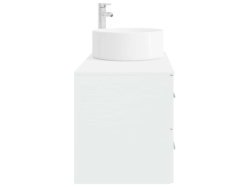 Ensemble de mobilier de salle de bain 2 pc blanc cf63985 - Conforama D