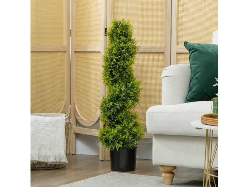  Cyprès artificiel 90 cm en spirale vert  - Conforama B