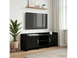 Meuble tv coloris noir 130 cm <strong></strong>  <strong></strong>