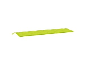 Coussin de banc de jardin, coussin d'assise vert brillant 200x50x7cm tissu oxford cf52872