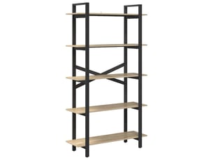 Étagère 5 niveaux, étagère de rangement 100 x 33,5 x 178 cm bois d'ingénierie shl9317