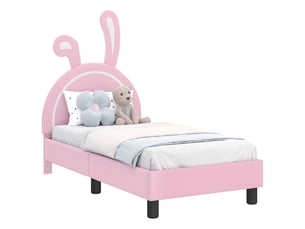 Lit simple 70x140 cm coloris rose