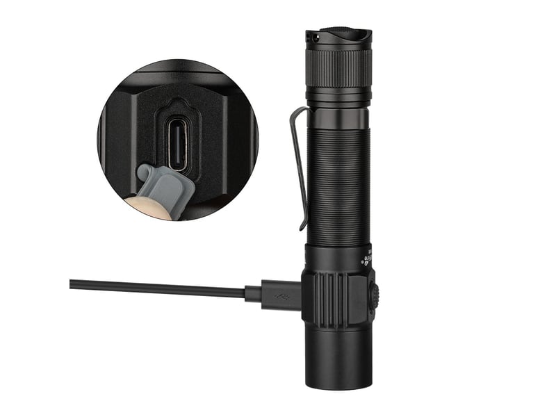  Trustfire t10r lampe torche led rechargeable 1800 lumens, lampe puissante pour extérieur, camping, randonnée et urgence  - Conforama C