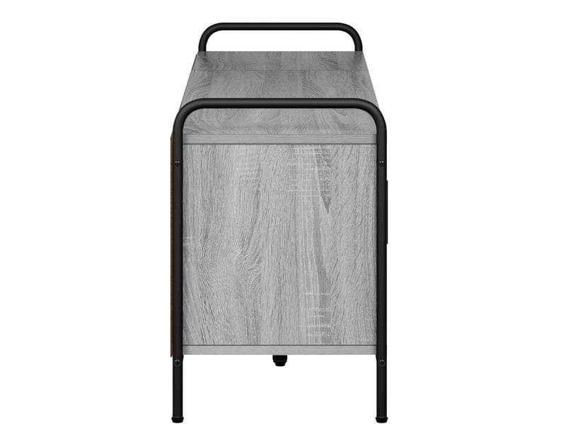  Meuble tv - banc tv - meuble de rangement 133 x 33 x 50 cm sonoma gris bois d'ingénierie  - Conforama D