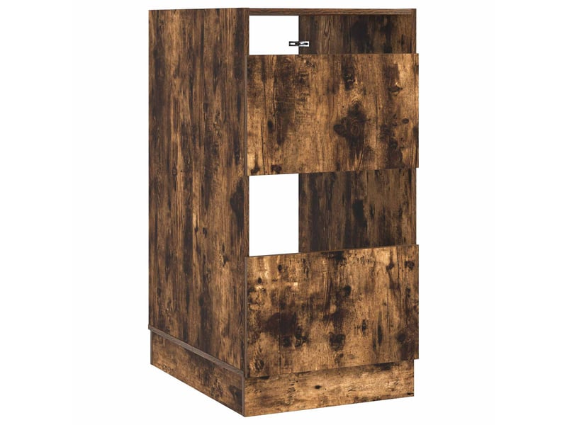 Armoire à laver chêne fumé 50x68x102 cm bois d'ingénierie - Conforama A
