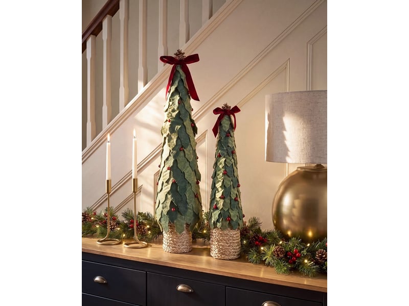  Lot de 2 figurines simoniemi 5575 cm arbre de noël vert  - Conforama B