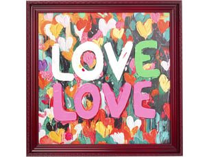 tableau frame love love 80x80cm