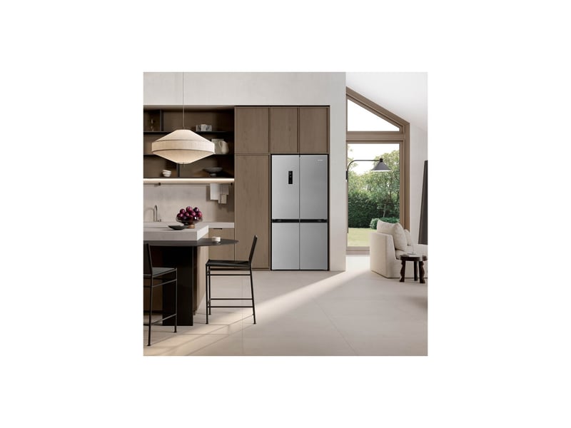  Réfrigérateur congélateur pose libre 4 portes total no frost 488 l inox look 7942893 - Conforama C