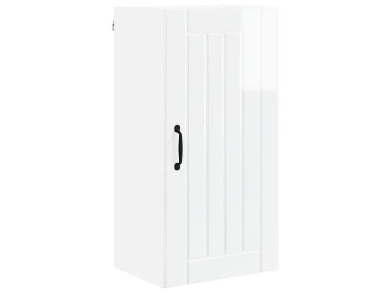  Meuble mural de cuisine, armoire de cuisine blanc brillant 40x31x80cm shl5989  - Conforama A