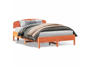 Lit 2 places 150x200 cm    coloris marron