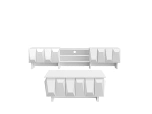 Meuble tv coloris blanc    