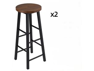 Banc 2 place(s) coloris marron <strong>MIVRAY </strong> <strong></strong> - 30 cm
