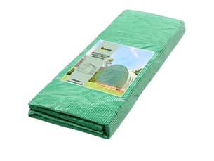 Bâche de remplacement pour serre 400 x 300 x 200 cm – vert – fenêtres enroulables et porte zippée – ventilation réglable