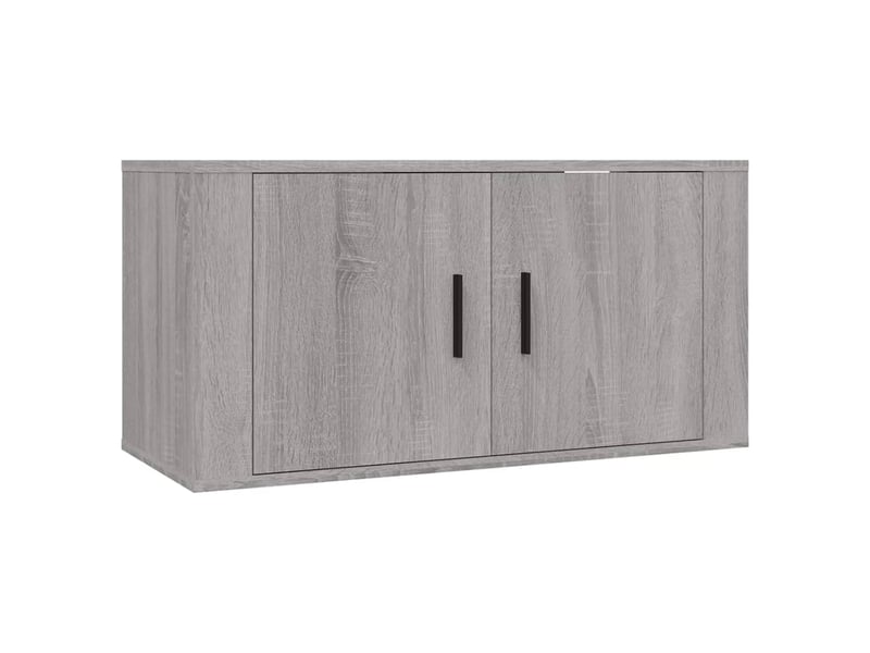  Ensemble de meubles tv 3 pcs sonoma gris bois d'ingénierie shl63547  - Conforama D